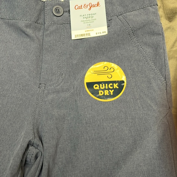 Cat and Jack flat front shorts size 12 - Picture 3 of 3